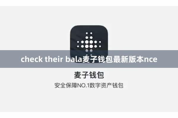 check their bala麦子钱包最新版本nce