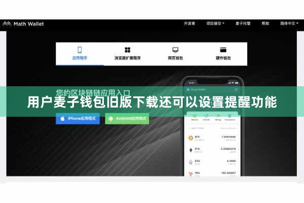 用户麦子钱包旧版下载还可以设置提醒功能
