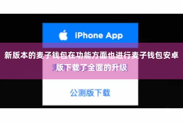 新版本的麦子钱包在功能方面也进行麦子钱包安卓版下载了全面的升级
