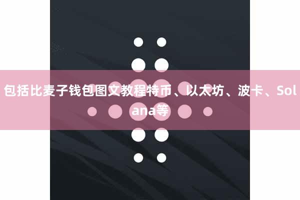 包括比麦子钱包图文教程特币、以太坊、波卡、Solana等