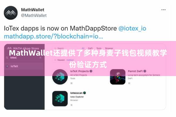 MathWallet还提供了多种身麦子钱包视频教学份验证方式